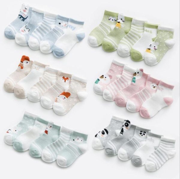 socks 5pairs/lot born baby thin cartoon comfort cotton breathe kids boy for 0-2 years clothes accessories, Pink;yellow
